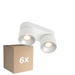 Opakowanie 6x Nordlux Pitcher Spot Metal Valkoinen | Nadaje Się Do 2x GU10