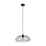 Eglo Lampa Wisząca Carlton 2 Stal Czarny | IP20 - Nadaje Się Do 1x E27 