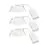 Opakowanie 3x Nordlux Downlight Monolo Valkoinen 4.8W 450lm 36D - 830 Ciepła Biel | 82mm - IP20 - 3-Stopniowy Ściemnianie