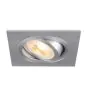 SLV New Tria 75 Spot Aluminium Szary Plac | Aukko 75mm - Nadaje Się Do 1x GU10 
