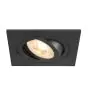 SLV New Tria 75 Spot Aluminium Czarny Plac | Aukko 75mm - Nadaje Się Do 1x GU10 