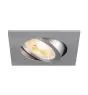 SLV New Tria 68 Spot Aluminium Szary Plac | Aukko 68mm - Nadaje Się Do 1x GU10 