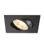 SLV New Tria 68 Spot Aluminium Czarny Plac | Aukko 68mm - Nadaje Się Do 1x GU10 