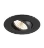 SLV New Tria 75 Spot Aluminium Czarny Okrągła 8.3W 705lm 38D - 927 Bardzo Ciepła Biel | Aukko 75mm -  Najlepsze Renderowanie Kolorów - Ściemnianie 