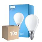 Opakowanie 10x Philips Corepro LED Lustre E14 Piłka Matowy 6.5W 806lm - 840 Zimna Biel | Zamienne 60W