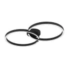 Eglo Lampa sufitowa Amandolo Stal Czarny 19.5W 2400lm - 827-865 Przestrajalny Valkoinen + RGB | Ściemnianie